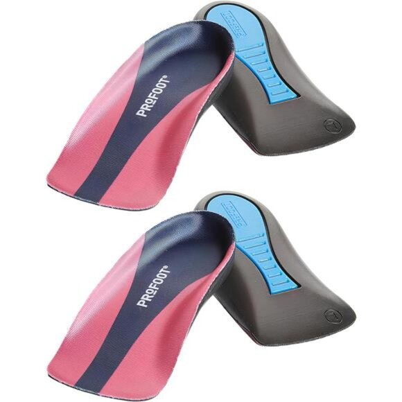 Orthotic Insoles for Plantar Fasciitis & Heel Pain, Women's 6-10, 2 Pair - Picture 2 of 3